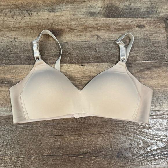Warner's Women's Wire-Free T-Shirt Bra Beige Size 38B Adjustable Straps 01056 - Picture 1 of 5